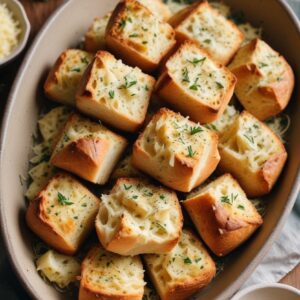 Savory Garlic and Herb Bread Bites - Vegetarian - Easy Daily Kitchen