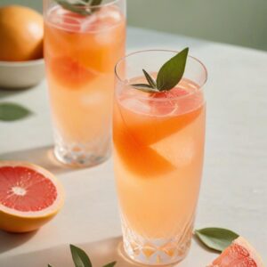 Zesty Herb-Infused Grapefruit Sage Spritz - Vegan - Easy Daily Kitchen