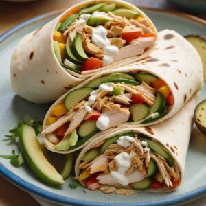 Athenian Chicken Wrap Delight - Low Fat - Easy Daily Kitchen