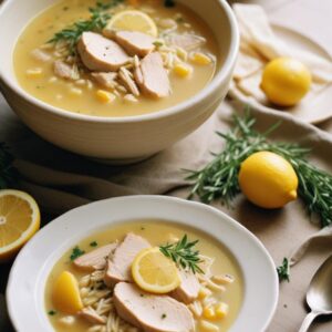Avgolemono Chicken Soup - Low Calorie - Easy Daily Kitchen