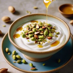 Greek Indulgence: Honeyed Pistachio Yogurt - Vegetarian - Easy Daily Kitchen