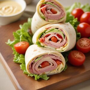 Savory Ham and Swiss Delight Wrap - Low Calorie - Easy Daily Kitchen
