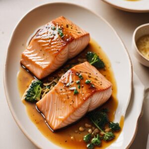 Sweet and Savory Honey Garlic Salmon Delight - Low Calorie - Easy Daily Kitchen