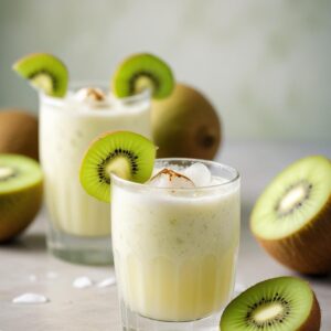 Tropical Kiwi Coconut Tequila Smash - Low Calorie - Easy Daily Kitchen