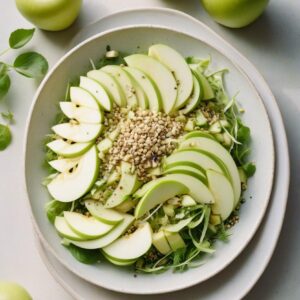 Crisp Kohlrabi and Green Apple Hemp Seed Salad - Vegan - Easy Daily Kitchen