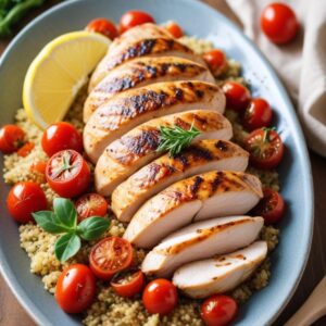 Citrus-infused Herb Chicken and Quinoa Delight - Low Calorie - Easy Daily Kitchen