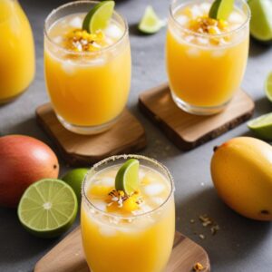 Tropical Mango Coconut Rum Punch - Vegan - Easy Daily Kitchen