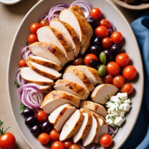 Zesty Mediterranean Chicken Skillet - Low Fat - Easy Daily Kitchen