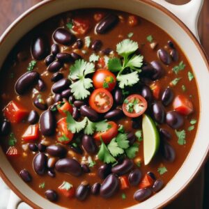 Hearty Mexican Black Bean Soup - Vegan - Easy Daily Kitchen