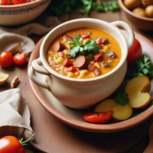 Spicy Mexican Chorizo and Potato Comfort Soup - Gluten Free - Easy Daily Kitchen