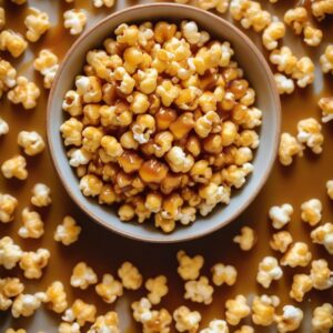 Quick Microwave Caramel Popcorn Delight - Vegetarian - Easy Daily Kitchen