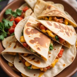 Cheesy Mini Quesadillas Bites - Vegetarian - Easy Daily Kitchen