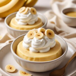 Chilled Banana Dream Cream Pie - Vegetarian - Easy Daily Kitchen