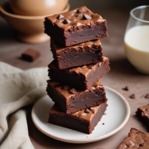 Decadent No-Bake Fudge Brownies - Vegetarian - Easy Daily Kitchen
