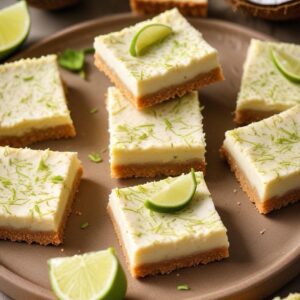 Tropical Zest Coconut Lime Bars - Vegetarian - Easy Daily Kitchen