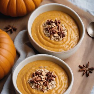 Autumn Spiced Pumpkin Overnight Oats - Vegan - Easy Daily Kitchen