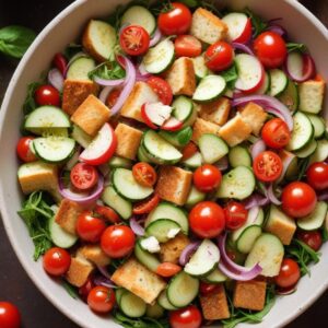 Tuscan Summer Panzanella - Vegetarian - Easy Daily Kitchen