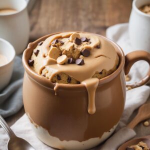 Quick Microwave Peanut Butter Mug Cake - Vegetarian - Easy Daily Kitchen