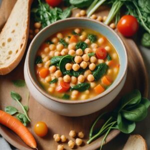 Hearty Chickpea and Veggie Medley Soup - Vegan - Easy Daily Kitchen