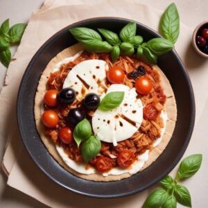 Mediterranean Pita Pizza Delight - Vegetarian - Easy Daily Kitchen