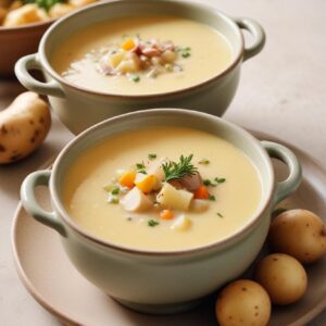 Creamy Comfort Potato Soup - Vegetarian - Easy Daily Kitchen