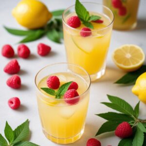 Refreshing Raspberry Lemon Verbena Lemonade - Vegan - Easy Daily Kitchen
