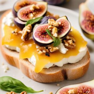 Luxurious Ricotta and Fig Crostini Delight - Vegetarian - Easy Daily Kitchen
