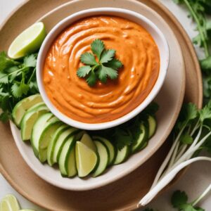 Fiery Sriracha Delight Dip - Vegetarian - Easy Daily Kitchen