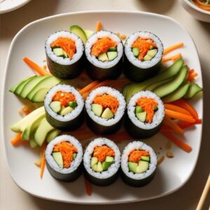 Rainbow Veggie Sushi Delight - Vegetarian - Easy Daily Kitchen