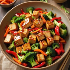 Savory Teriyaki Tofu Stir-Fry - Vegan - Easy Daily Kitchen