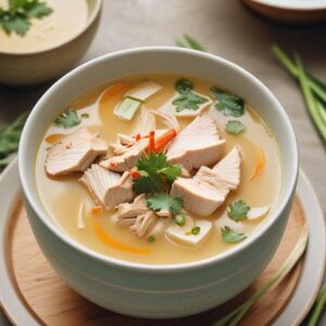 Authentic Thai Lemongrass Chicken Soup - Low Calorie - Easy Daily Kitchen