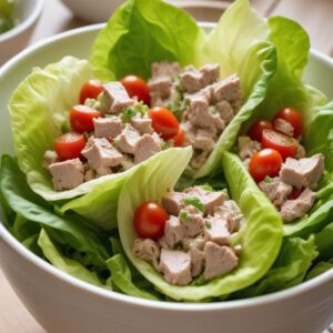 Refreshing Tuna Salad Lettuce Wraps - Low Fat - Easy Daily Kitchen