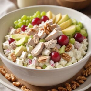 Classic Waldorf Chicken Salad with a Modern Twist - Low Fat - Easy Daily Kitchen