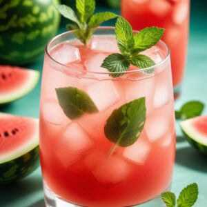 Refreshing Watermelon Mint Vodka Cocktail - Low Calorie - Easy Daily Kitchen
