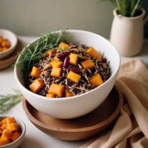 Autumn Harvest Wild Rice Salad - Vegan - Easy Daily Kitchen