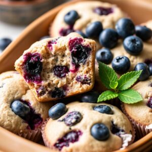 Blueberry Bliss Almond Muffins - Gluten Free - Easy Daily Kitchen