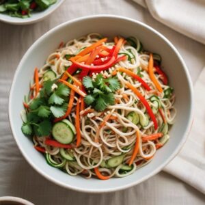Oriental Sesame Noodle Harmony - Vegetarian - Easy Daily Kitchen