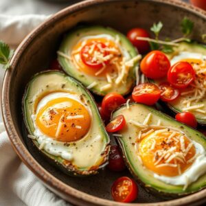 Sunrise Baked Avocado Eggs - Gluten Free - Easy Daily Kitchen