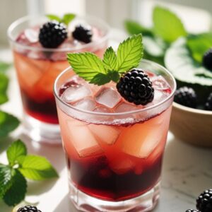 Blackberry Mint Bliss Julep - Low Calorie - Easy Daily Kitchen