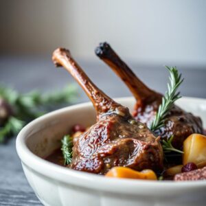 Rustic Rosemary Garlic Braised Lamb Shanks - Halal - Easy Daily Kitchen