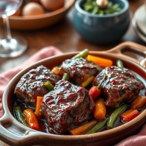 Decadent Red Wine Braised Oxtail - Halal - Easy Daily Kitchen