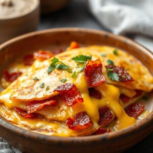 Savory Sunrise Quesadilla - High Protein - Easy Daily Kitchen