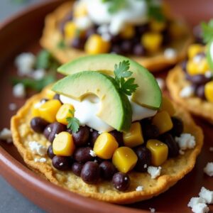Mexican Street Corn and Black Bean Tostadas - Vegetarian - Easy Daily Kitchen