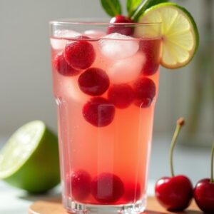 Cherry Lime Sparkle - Vegan - Easy Daily Kitchen