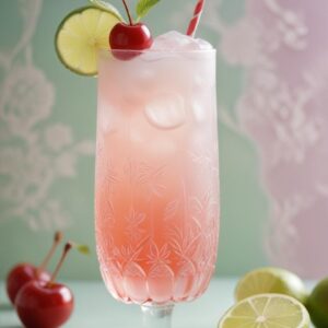 Sunset Cherry Limeade Refresher - Low Calorie - Easy Daily Kitchen