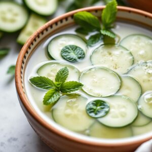 Refreshing Minted Cucumber Velouté - Vegetarian - Easy Daily Kitchen