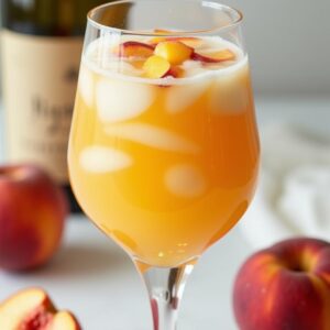 Sparkling Delight Peach Soup - Low Fat - Easy Daily Kitchen