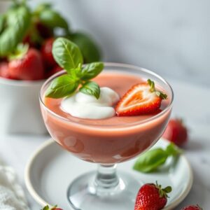 Refreshing Strawberry Basil Chilled Delight - Vegetarian - Easy Daily Kitchen