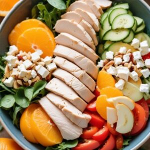 Zesty Citrus Chicken Salad - Low Calorie - Easy Daily Kitchen