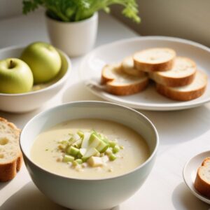 Silky Celery Root and Granny Smith Apple Soup - Vegetarian - Easy Daily Kitchen